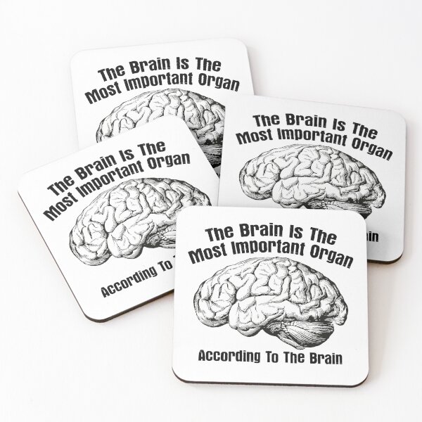 Item preview, According To The Brain, Funny Brain Joke designed and sold by gorillamerch.
