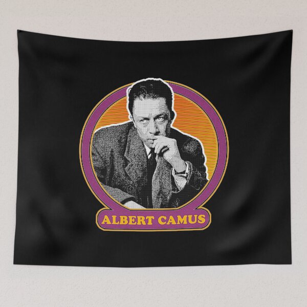 Item preview, Albert Camus  ∆∆ Vintage Look Fan Design designed and sold by AestheticNow.