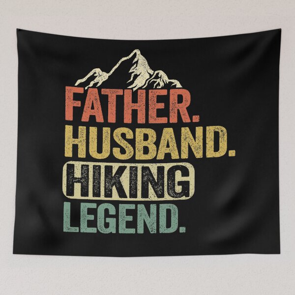 Item preview, Father Husband Hiking Legend Vintage Hiker Outdoor Gift designed and sold by Stronzi.