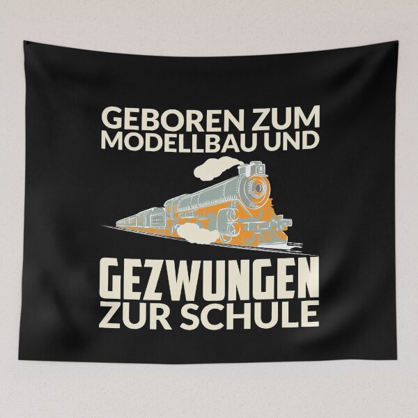 Item preview, GEBOREN ZUM MODELLBAU UND GEZWUNGEN ZUR SCHULE designed and sold by Spirit-Designs.