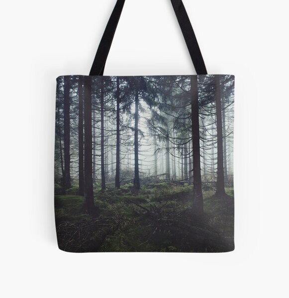 Through The Trees All Over Print Tote Bag