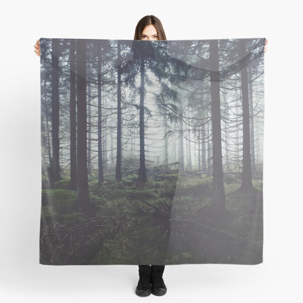 Item preview, Through The Trees // Nightwalker In Ghostwood Romantasy Foggy Misty Fairytale Forest Covered In Magic Fog designed and sold by Tordis Kayma.