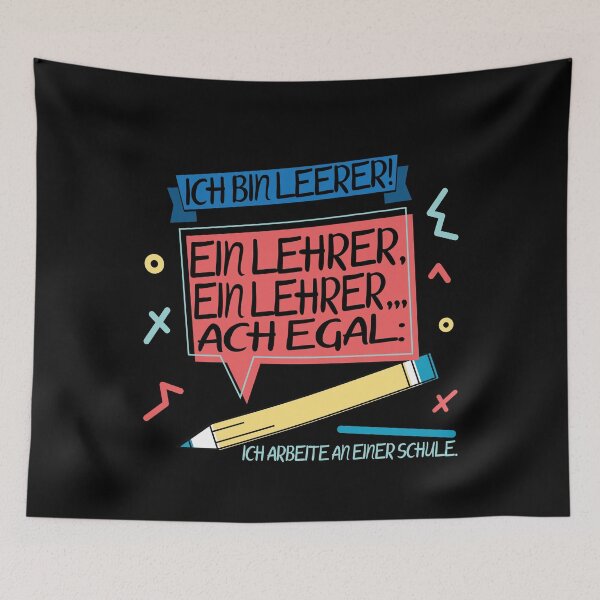 Item preview, Ich bin Lehrer und arbeite an einer Schule designed and sold by Spirit-Designs.