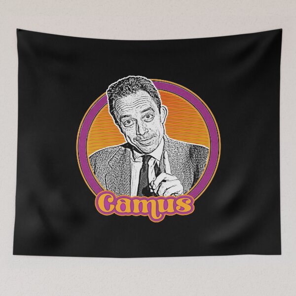 Item preview, Albert Camus  ∆ Vintage Look Fan Design designed and sold by AestheticNow.