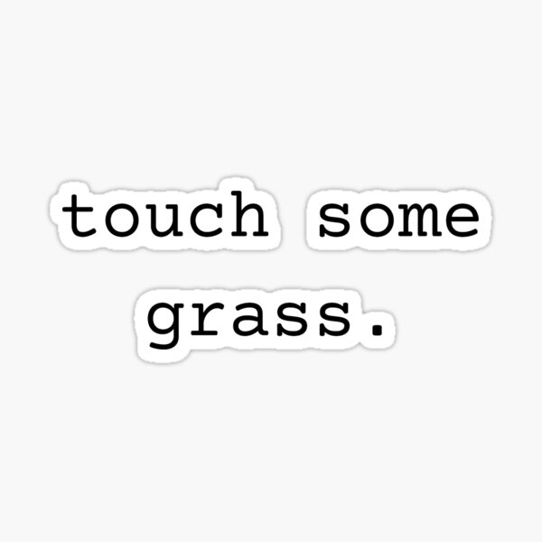 TOUCH SOME GRASS MEME  Pin for Sale by xenocene