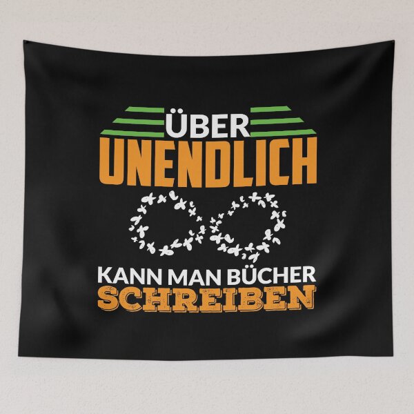 Item preview, UeBER UNENDLICH KANN MAN BUeCHER SCHREIBEN designed and sold by Spirit-Designs.