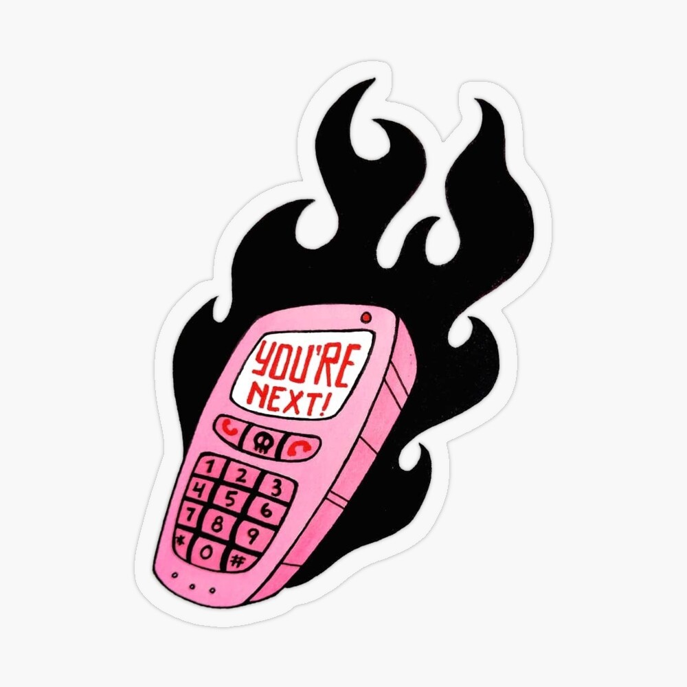 Y2K FLIP PHONE Sticker for Sale by MIRRORBALL SHOP