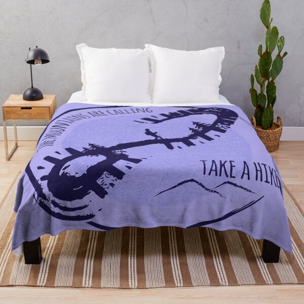 Item preview, The Mountains Are Calling Hiking - Purple 01 designed and sold by serenaking.