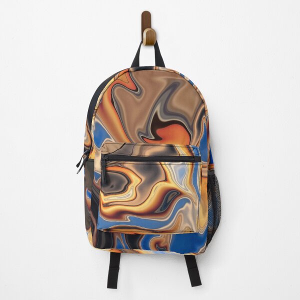 Item preview, Retro Flame Fluid on Blue Color designed and sold by Flydea.