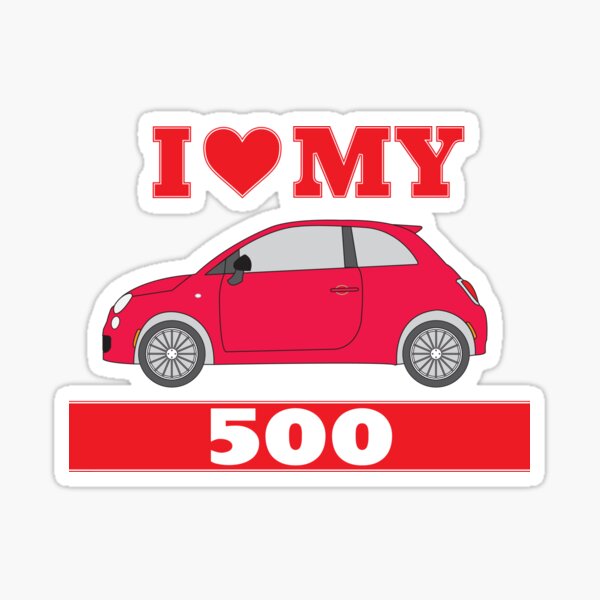 Fiat 500 & 126 - Stickers (cotton) - Spare parts Fiat 500 classic