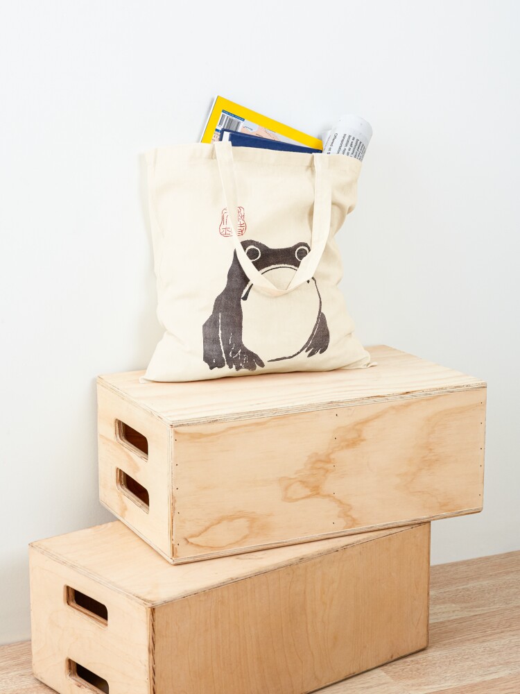Thumbnail 4 of 5, Tote Bag, Grumpy Frog - Matsumoto Hoji designed and sold by nphindenberg.