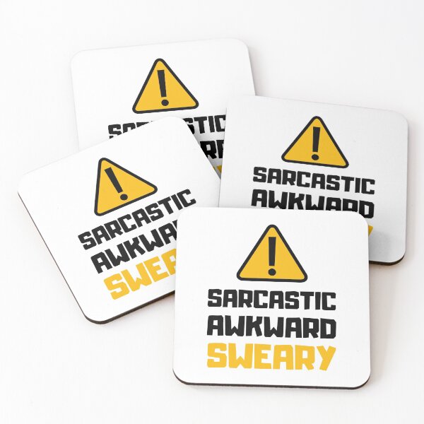 Item preview, Warning: Sarcastic Awkward Sweary, Sarcasm, Antisocial designed and sold by daguilon.