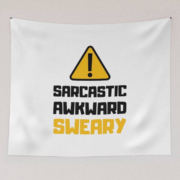 Item preview, Warning: Sarcastic Awkward Sweary, Sarcasm, Antisocial designed and sold by daguilon.
