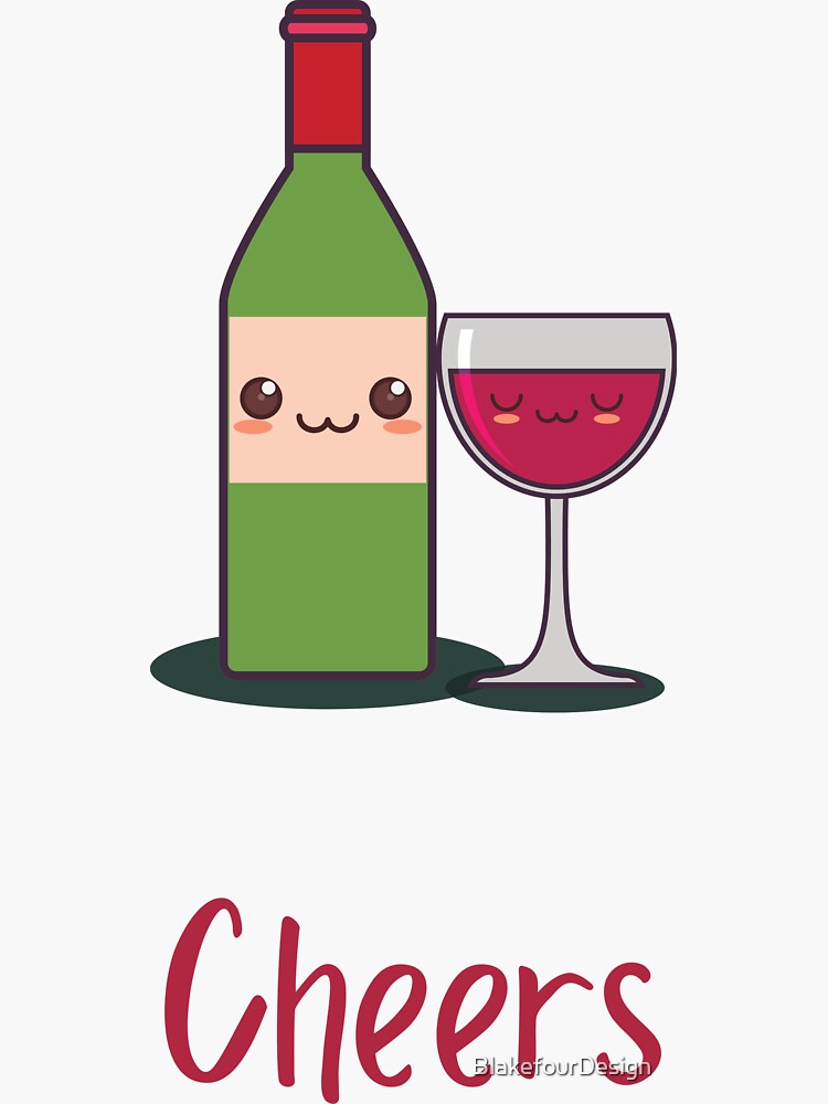 Cute Wine Glass | Greeting Card