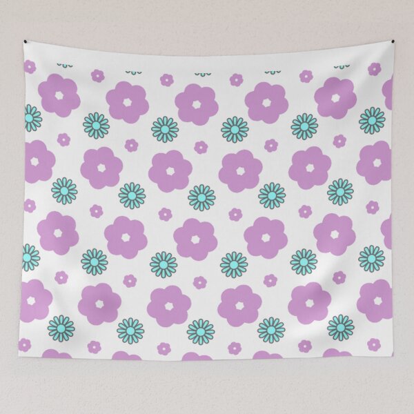 Item preview, Pink and blue Floralart designed and sold by AestheticabyA.