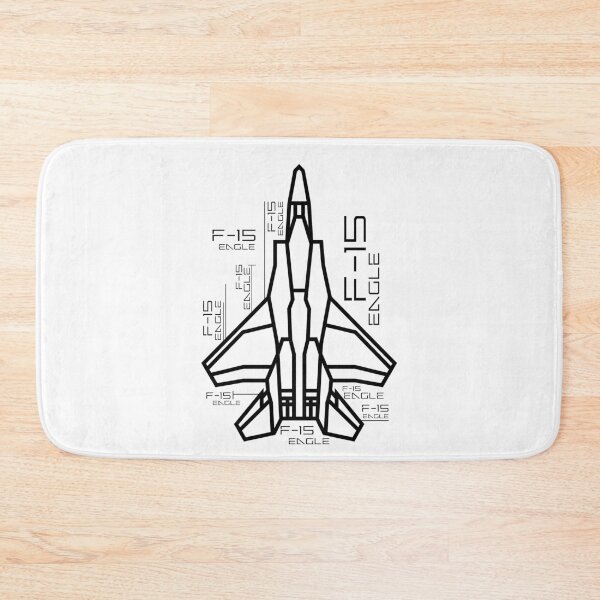 Item preview, F-15 Eagle, Jet Fighter Topview , Aircraft Draw in Geometric design designed and sold by ARTsPlural.