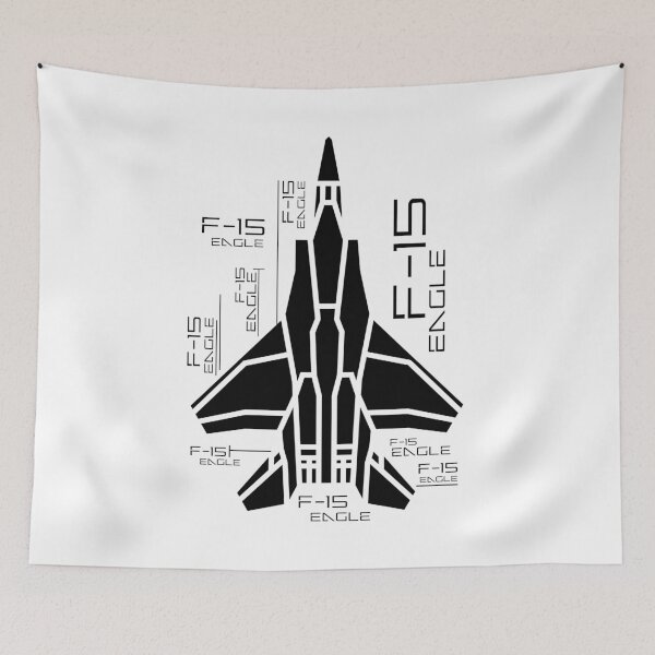 Item preview, F-15 Eagle, Jet Fighter Topview , Aircraft Draw in Geometric design designed and sold by ARTsPlural.