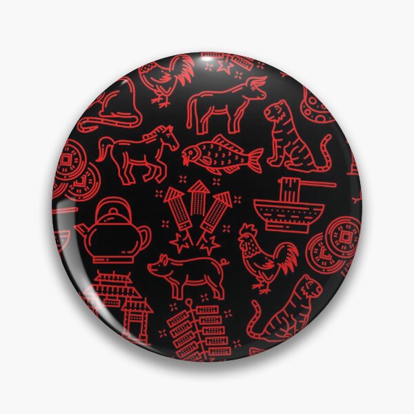 Item preview, Asian heritage month, asian pattern red designed and sold by Yellowsprint.