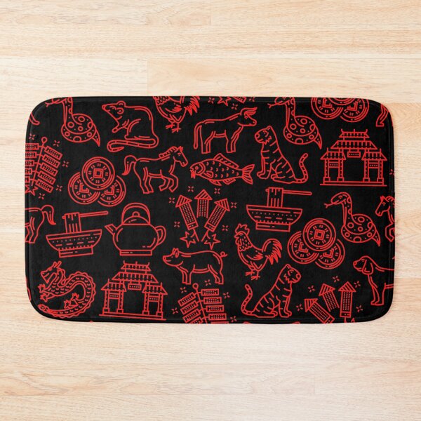 Item preview, Asian heritage month, asian pattern red designed and sold by Yellowsprint.