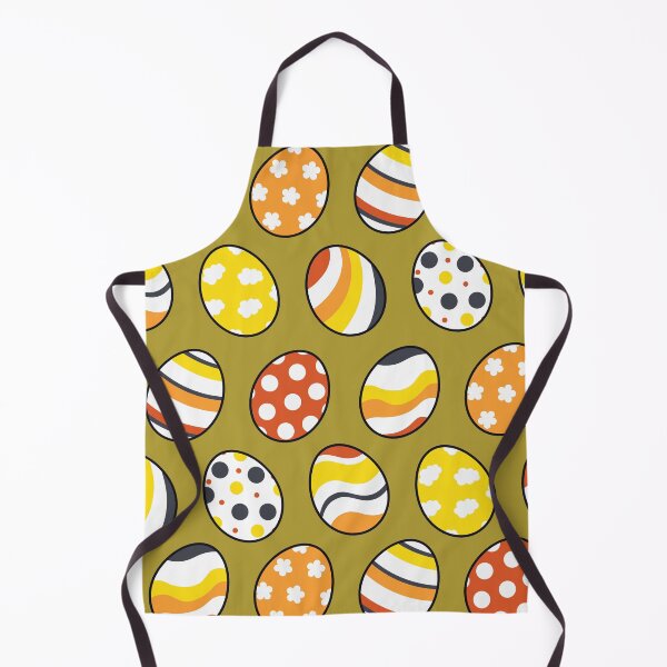 Item preview, Egg Pattern | Yellow Orange Gray | Stripes Clouds Flowers Dots | Green designed and sold by Wintre2.