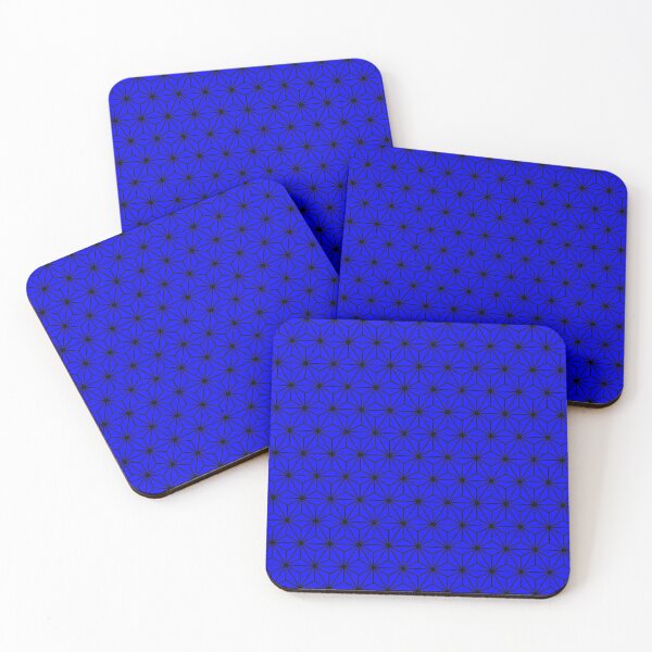 Item preview, Blue Asanoha - Japanese Traditional Pattern designed and sold by KinitaDesign.