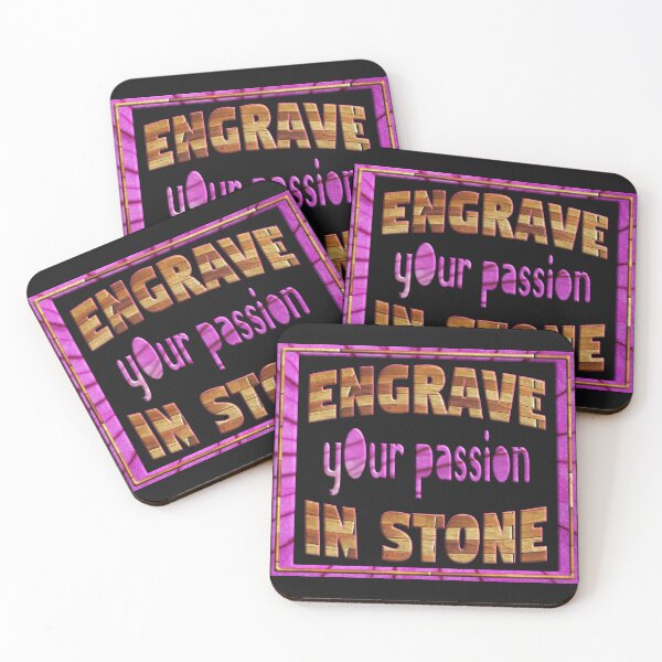 Item preview, ENGRAVE YOUR PASSION IN STONE designed and sold by Ralek.