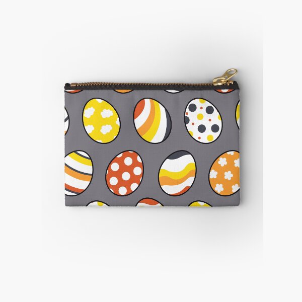 Item preview, Egg Pattern | Yellow Orange Gray | Stripes Clouds Flowers Dots designed and sold by Wintre2.