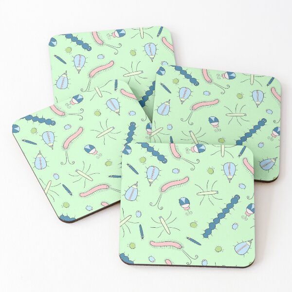 Item preview, Cute Insects on Green designed and sold by fogoosherie.