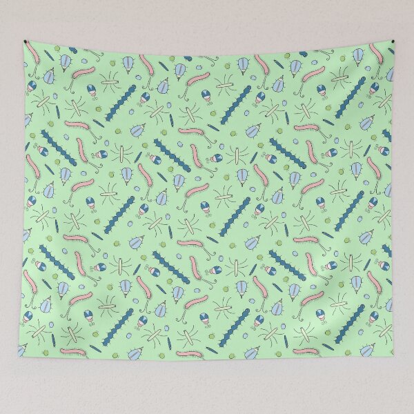 Item preview, Cute Insects on Green designed and sold by fogoosherie.