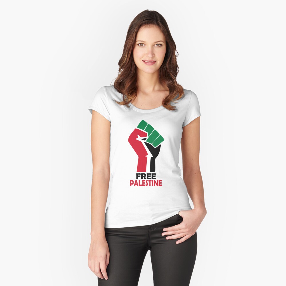 Item preview, Fitted Scoop T-Shirt designed and sold by AissameBou.