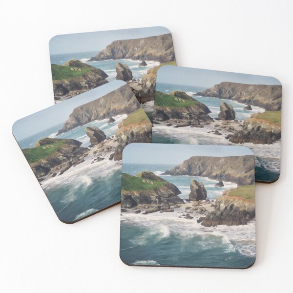 Item preview, Cliff Rocks Hill Sea Blue Water  designed and sold by DanielCarvalho2.