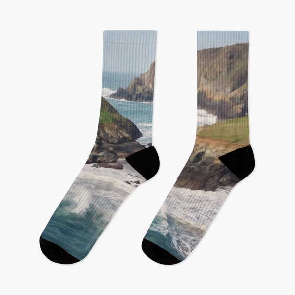 Item preview, Cliff Rocks Hill Sea Blue Water  designed and sold by DanielCarvalho2.