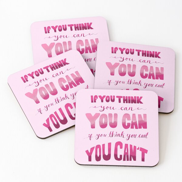 Item preview,  if you think you can you can quote pink designed and sold by mariahmoniquedesign.