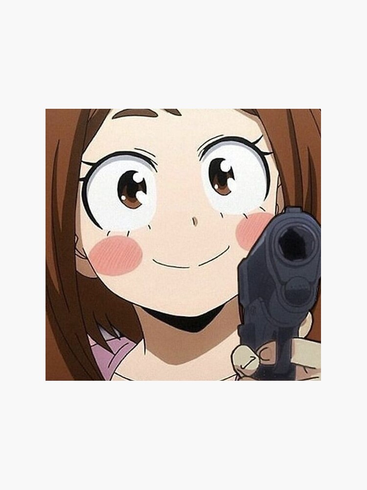 Ochako Uraraka With A Gun