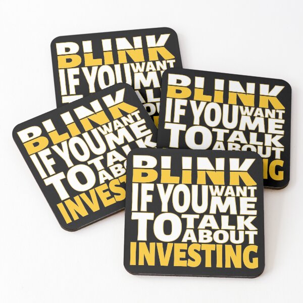 Item preview, Blink if you want me to talk about Investing. designed and sold by BLACKSUN-SHOP.