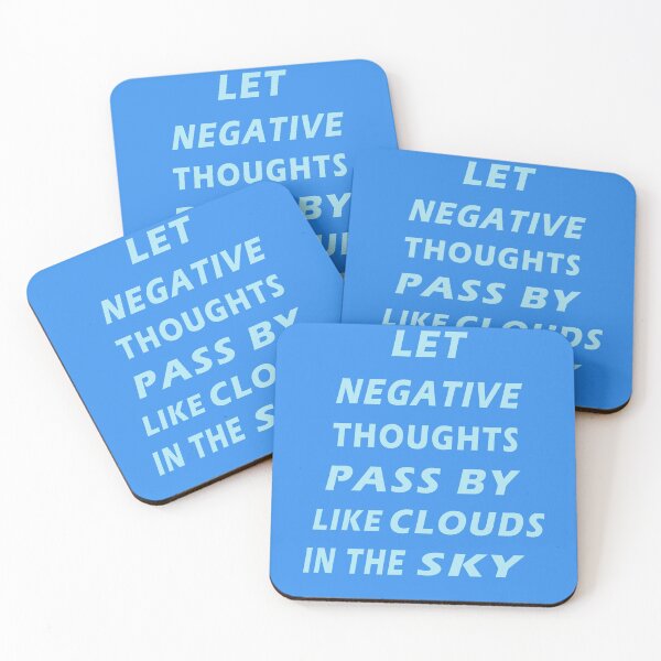 Item preview, Let Negative Thoughts Pass by Like Clouds in The Sky - Inspirational  designed and sold by Yasmine khalifa.