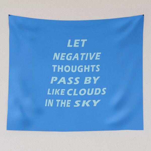 Item preview, Let Negative Thoughts Pass by Like Clouds in The Sky - Inspirational  designed and sold by Yasmine khalifa.