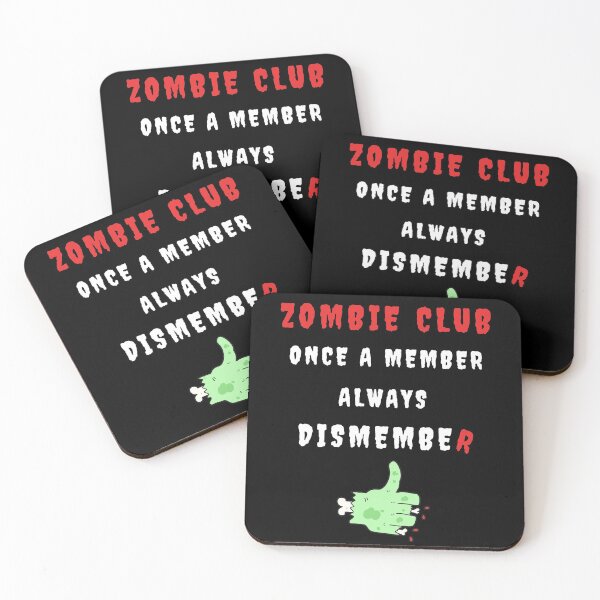 Item preview, Zombie Club Once a member always dismember designed and sold by For the love of Pixels.