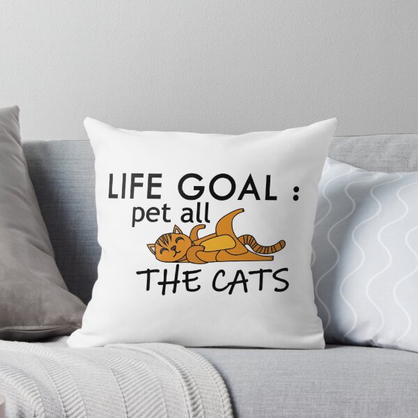 Item preview, LIFE GOAL : PET ALL THE CATS / Cat /  crazy cats / lady cat love animal women gift graphic slogan cat designed and sold by BUniqueBSpecial.