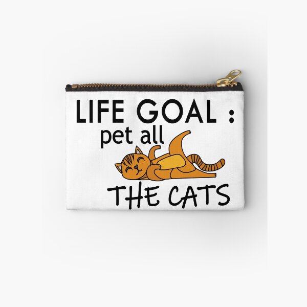Item preview, LIFE GOAL : PET ALL THE CATS / Cat /  crazy cats / lady cat love animal women gift graphic slogan cat designed and sold by BUniqueBSpecial.