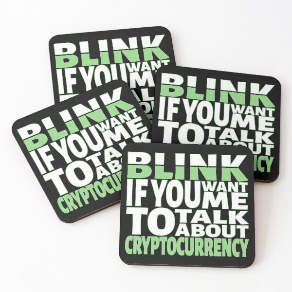 Item preview, Blink if you want me to talk about Cryptocurrency. designed and sold by BLACKSUN-SHOP.