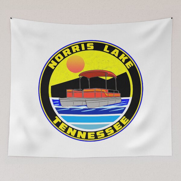 Item preview, Norris Lake Tennessee Pontoon Boat Houseboat House Boat TN designed and sold by DESTINATIONS DECAL DOS.