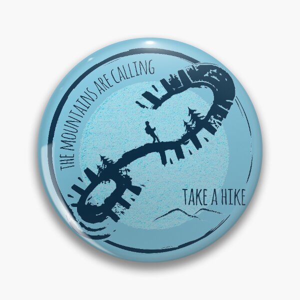 Item preview, The Mountains Are Calling Hiking - Blue 01 designed and sold by serenaking.