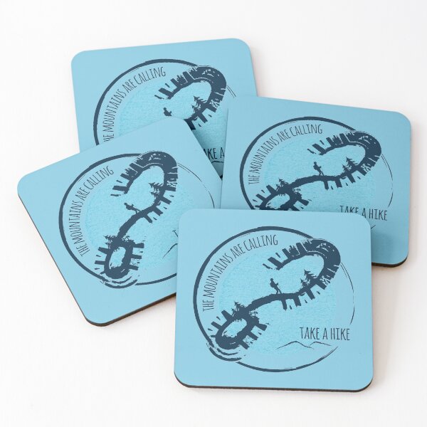 Item preview, The Mountains Are Calling Hiking - Blue 01 designed and sold by serenaking.