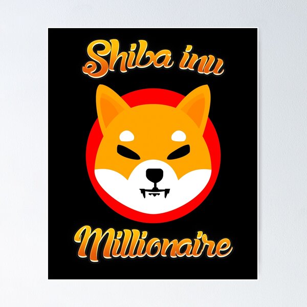 Item preview, Shiba Inu Millionaire -  token crypto, to the moon Cryptocurrency Hodler designed and sold by Linery Brand.