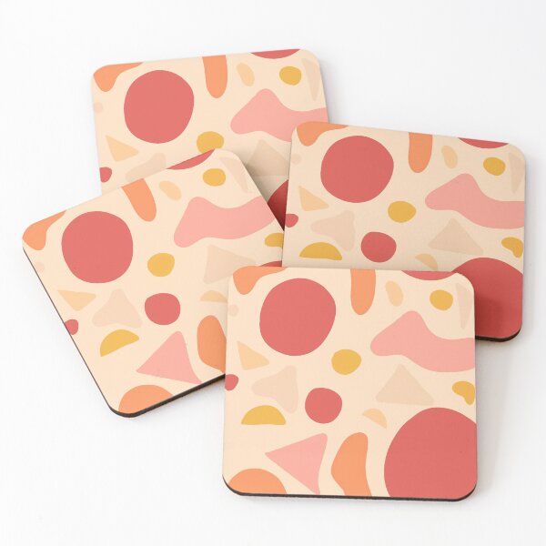 Item preview, Coral pink doodle pattern  designed and sold by Shus-arts.