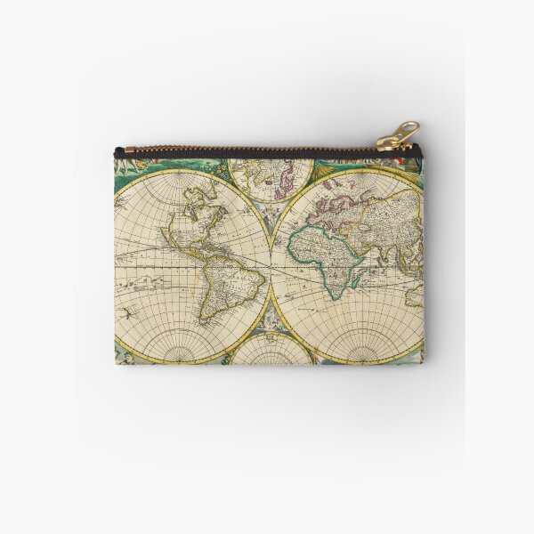 Item preview, Vintage Map of The World (1670) designed and sold by BravuraMedia.