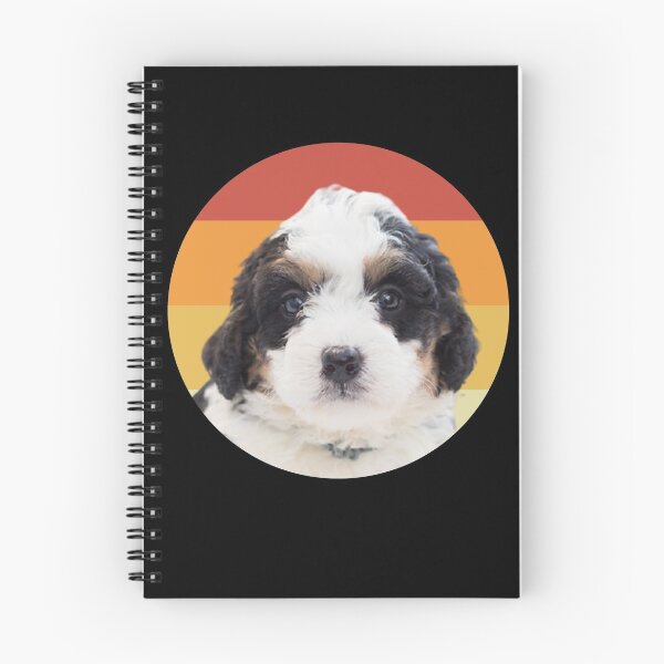 Item preview, funny bernedoodle dog vintage retro face designed and sold by alaechamlal.