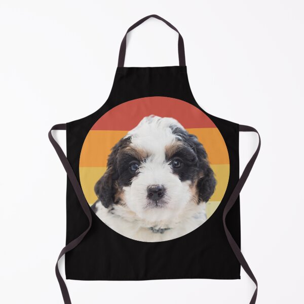 Item preview, funny bernedoodle dog vintage retro face designed and sold by alaechamlal.