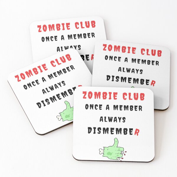 Item preview, Zombie Club Once a member always dismember designed and sold by For the love of Pixels.